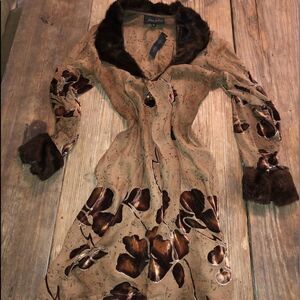 Vintage Velvet, Silk & Faux Fur Duster Robe cape coat cover